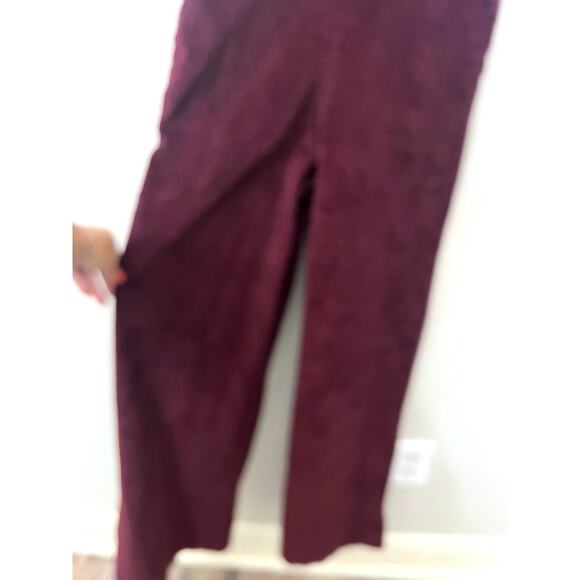 Corduroy Wide Leg Overalls Burgundy Maroon Sz S Xhilaration Streetwear Y2K 90s - Picture 5 of 7